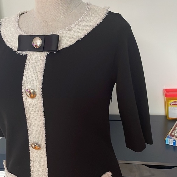 Rinascimento Black and White Mini Dress - Picture 4 of 11